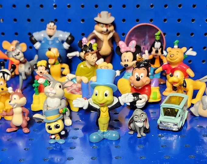 Large Vintage Disney Bundle Lot of 20 Plus Figures