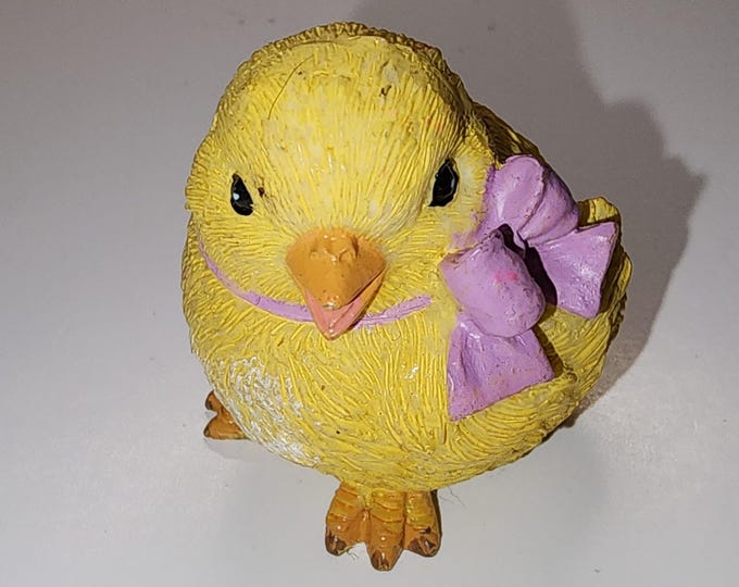 Ceramic Yellow Chick Easter Figurine