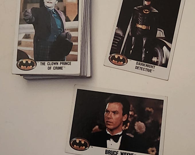 Vintage 1989 Topps Batman Card Bundle 39 Cards Included
