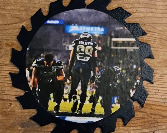 Doug Baldwin Seattle Seahawks Decorative Saw Blade Wall Art