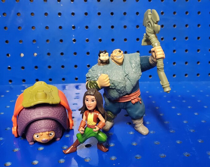 Raya and the Last Dragon McDonalds Happy Meal Toy Figure Bundle