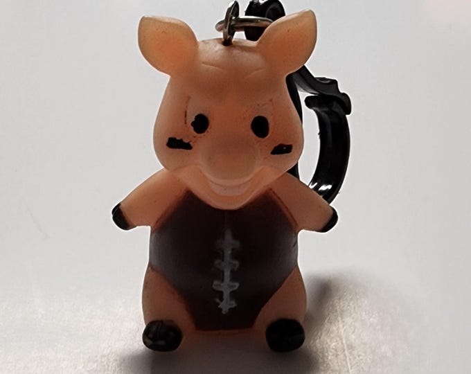 Pigskin Pig Football Key Chain