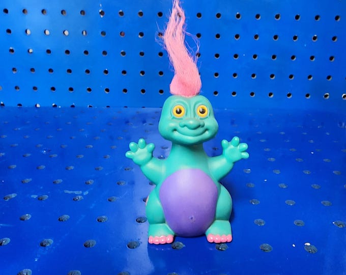 Vintage Russ Berrie Hatchlings Dinosaur Troll Doll