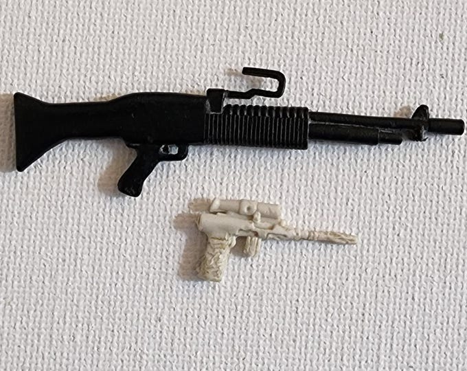 Two Vintage GI Joe Guns Rifle And Hand Gun
