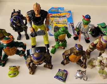 LEONARDO RAPHAEL DONATELLO Michelangelo TMNT Ninja Turtles Figures Lot