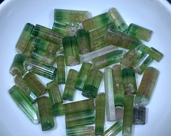 Bicolor Tourmaline Crystals From Afghanistan - 35 Gram