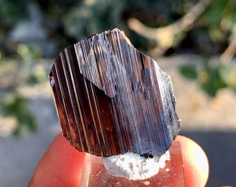 Red Brookite Crystal From Pakistan - 22.65 Carats