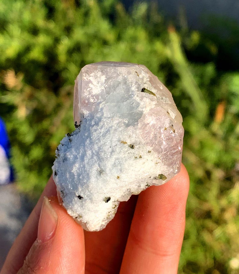 Morganite With Green Tourmaline