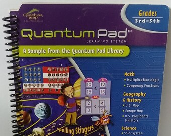 LeapFrog Quantum Pad Smart Guide to 5th Grade Learning Book and Cartridge for sale online 