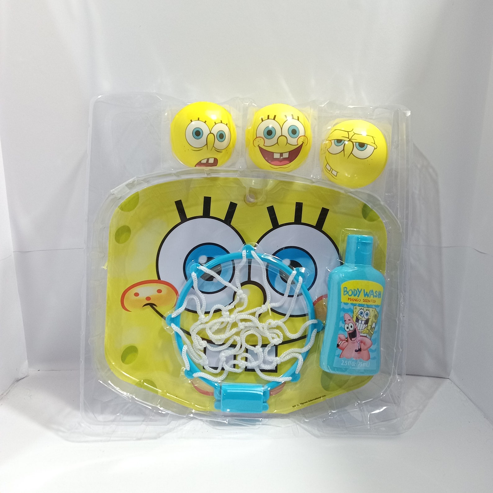 Spongebob Squarepants Tub Tall Basketball Hoop Three Balls and Etsy