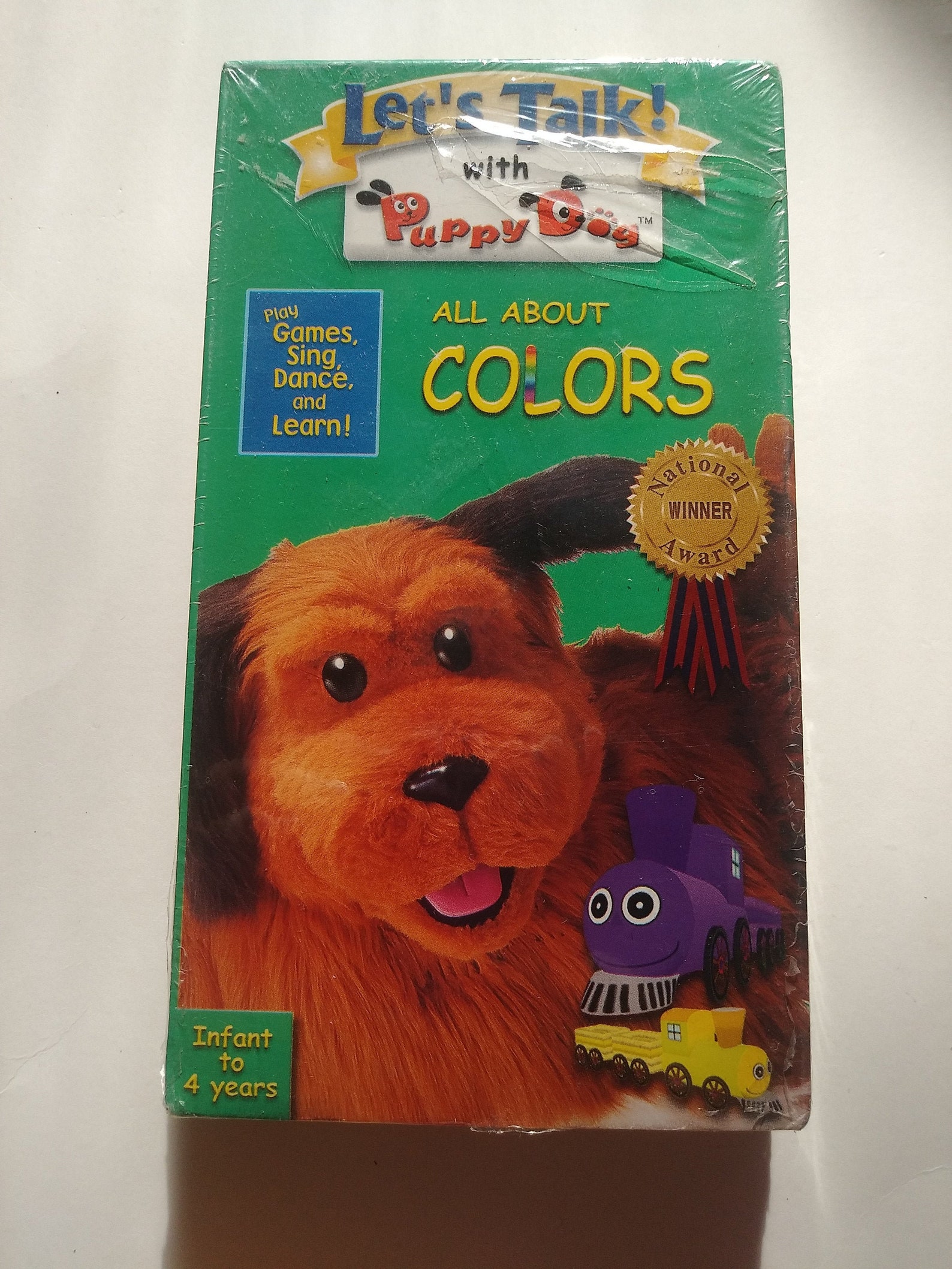 Let's Talk with Puppy Dog All About Colors VHS 2003 Etsy