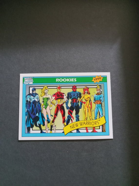 New Warriors # 85-1990 Marvel Universe Series 1 Base Trading Card 