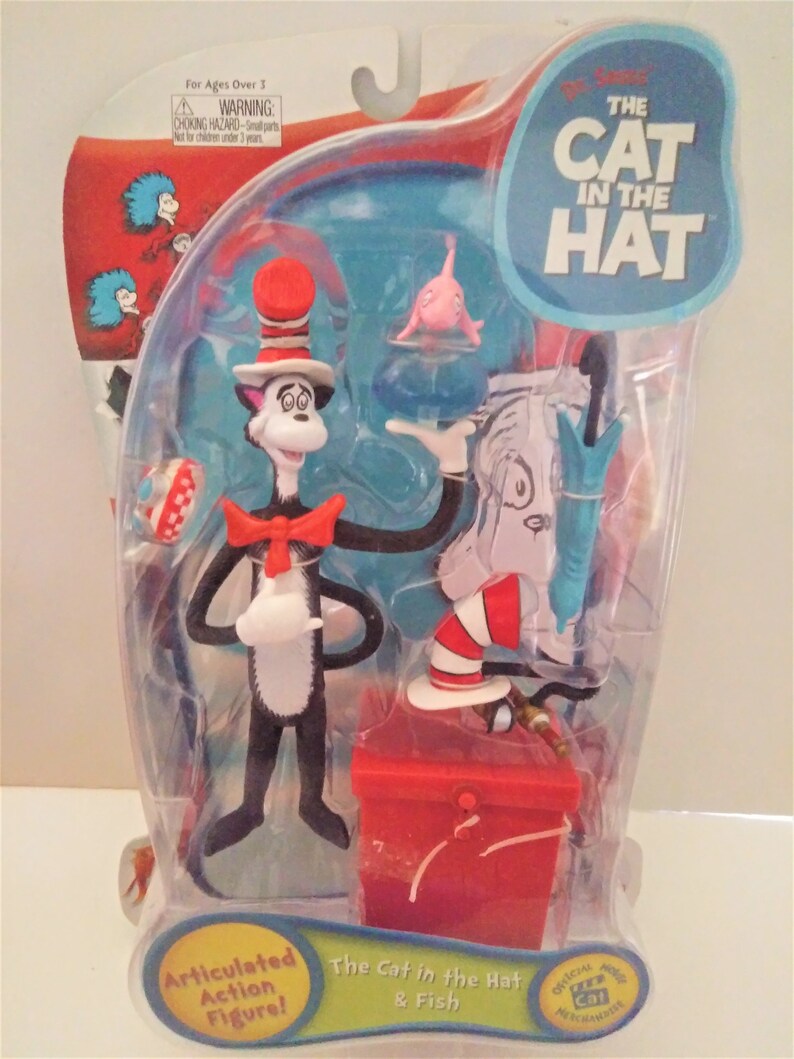 Dr Seuss 2003 Rare The Cat in the Hat Movie Action Figure Etsy