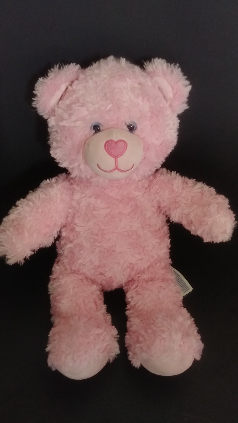 Build a Bear Pink BAB Bear Stuffed Animal 16'' Plush Etsy