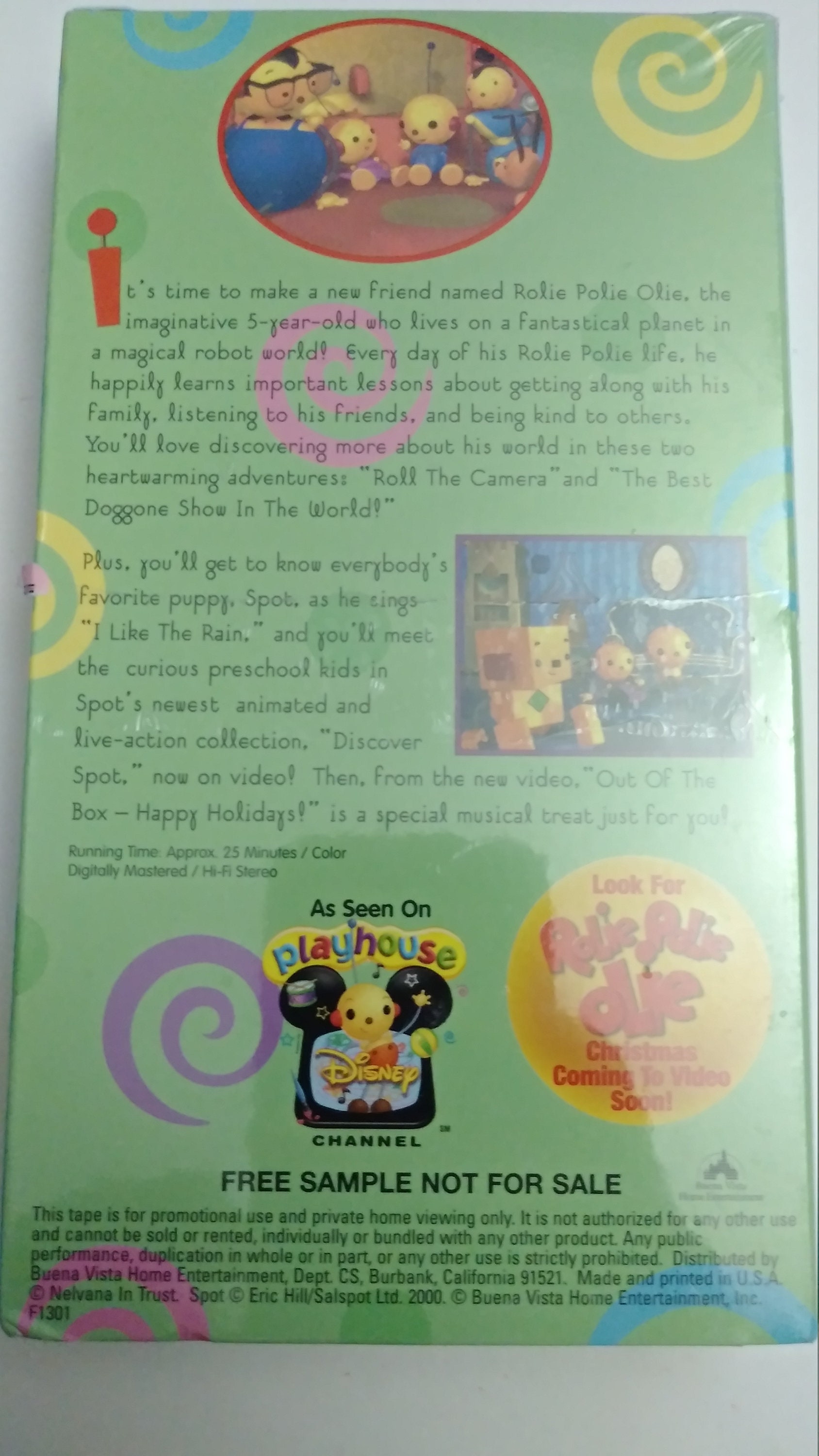 Meet Rolie Polie Olie Playhouse Disney VHS Promotional Video Etsy