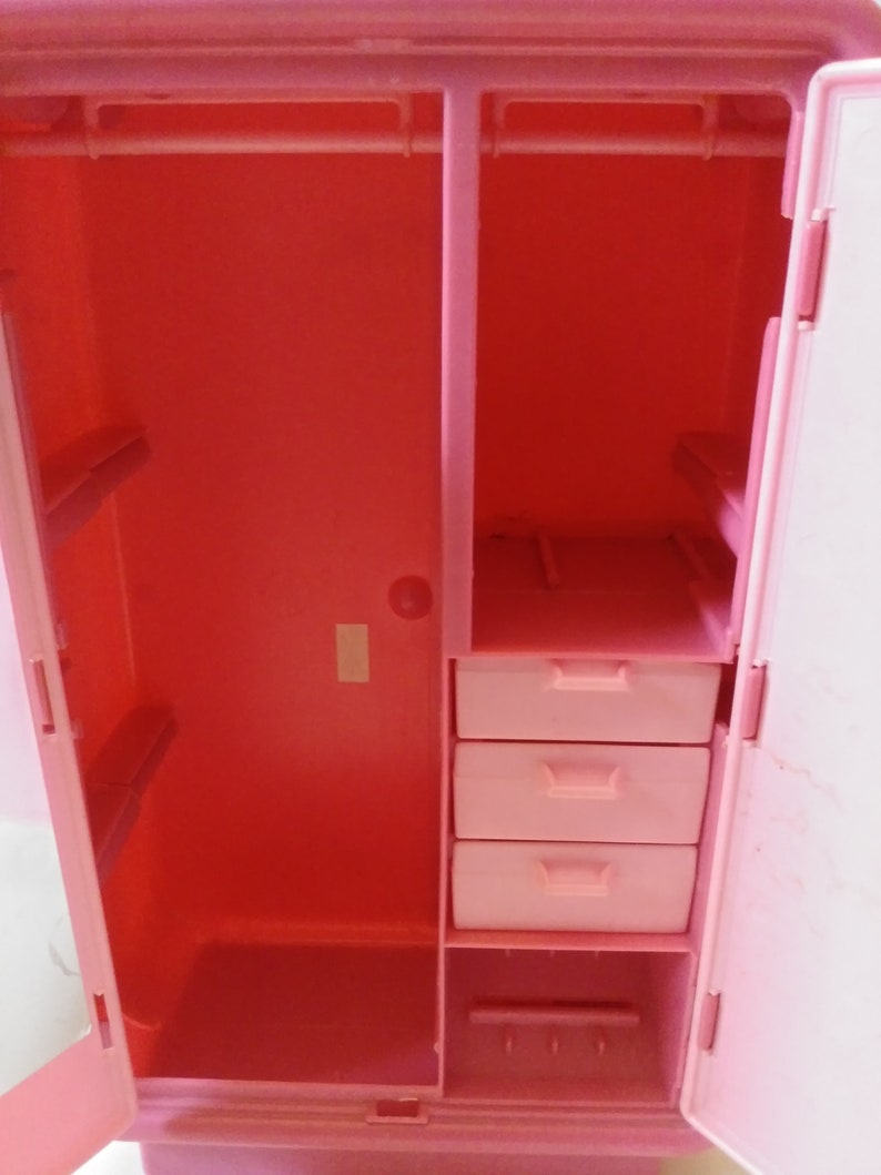 Vintage Barbie wardrobe closet Mattel. Accessories pretend Etsy