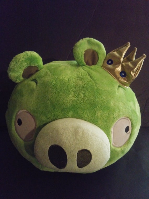 angry birds king pig plush