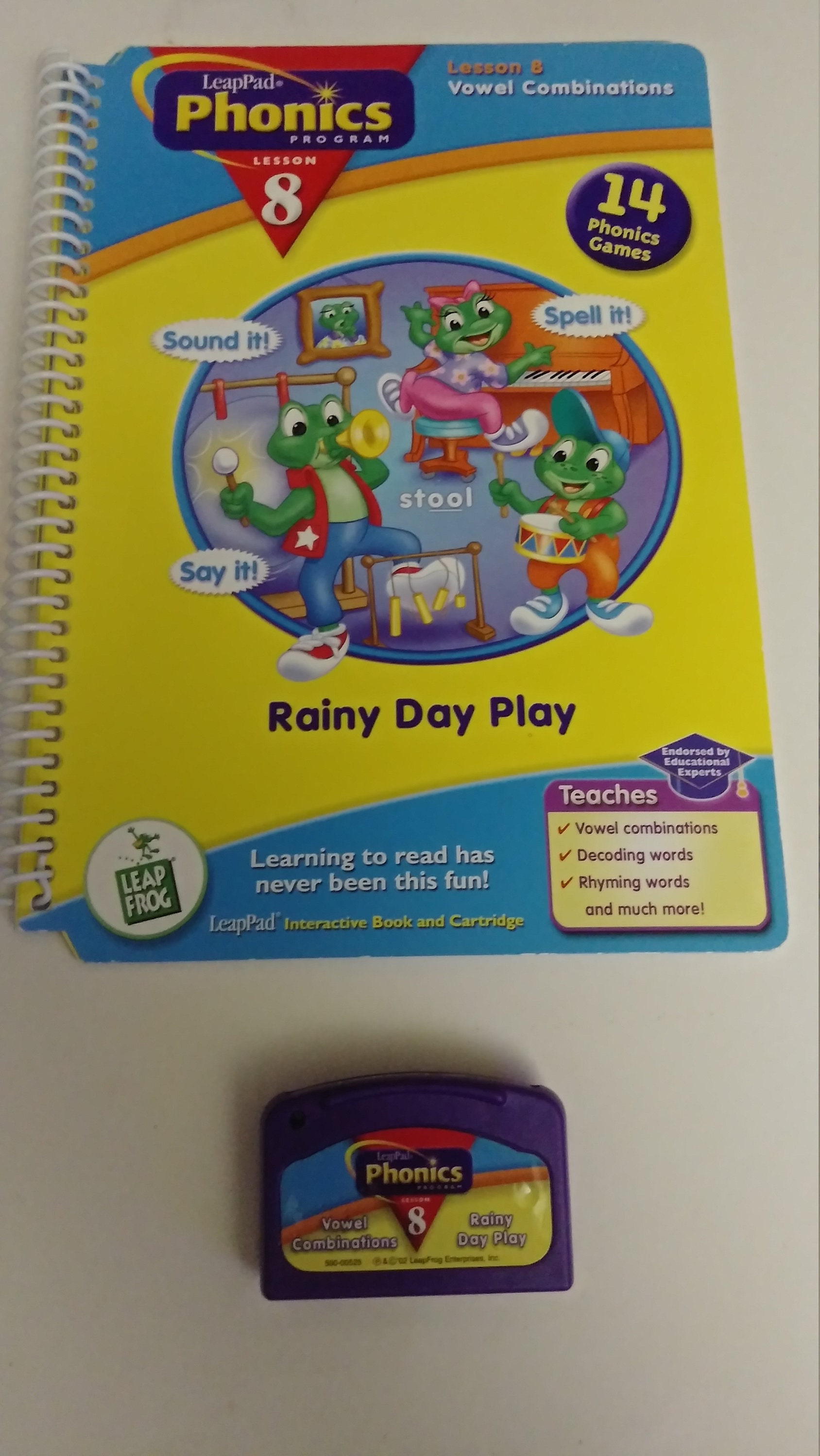 LeapFrog LeapPad Phonics Lesson 10 Book & Cartridge a Fisherman's Tale for sale online 