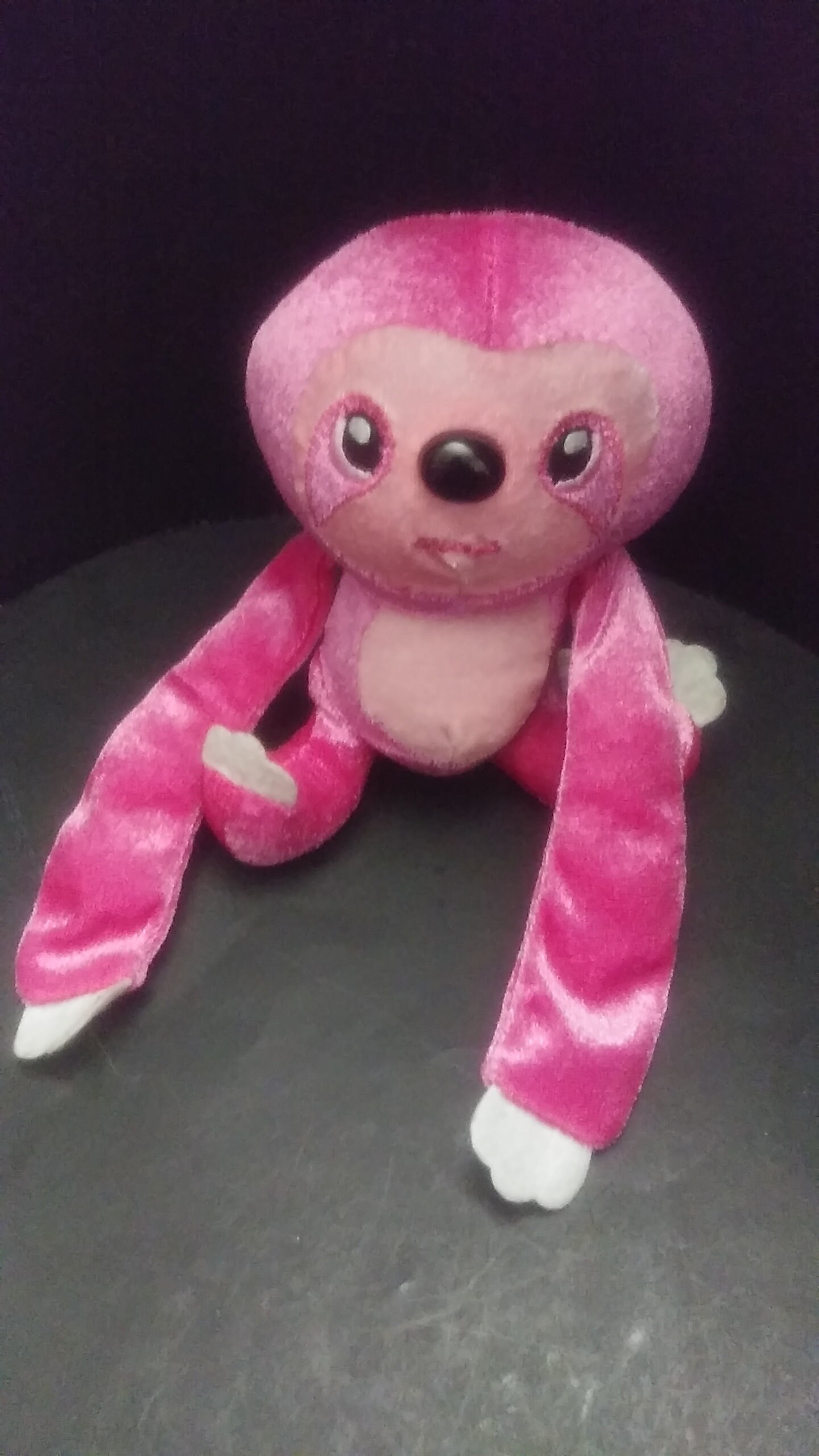 pink stuffed sloth