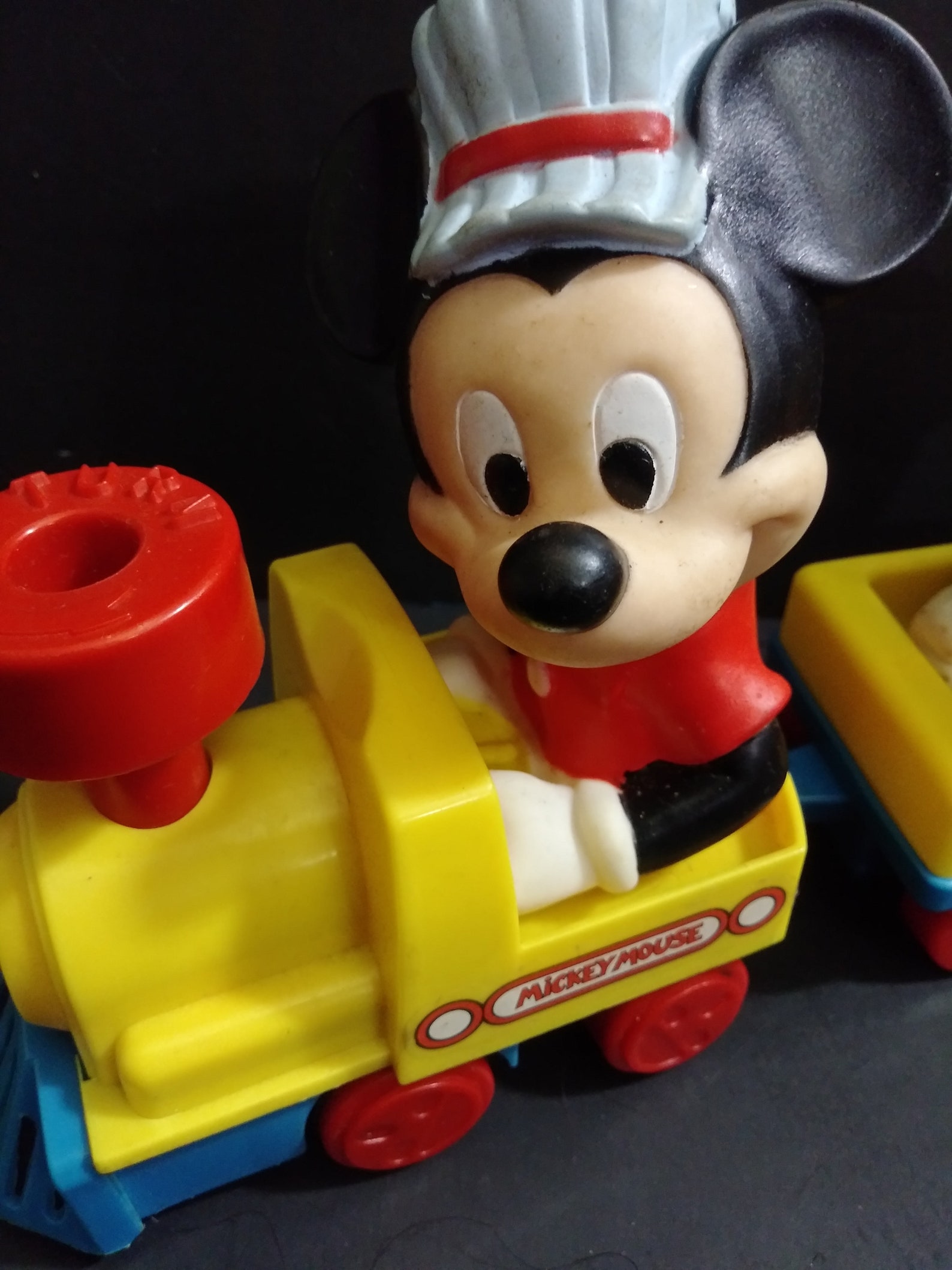 Walt Disney 1987 Illco toy Engineer Mickey Mouse Train Etsy