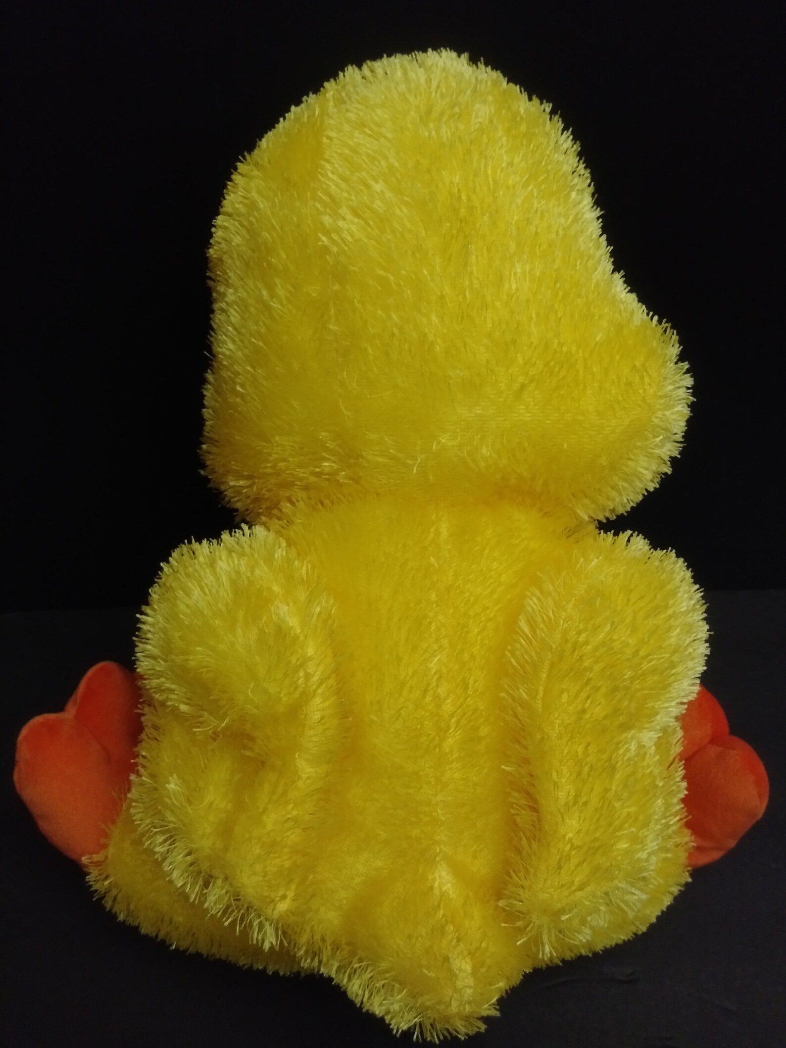 FLOPPY Fluffy Yellow Orange Duckie Toy Work Duck Plush 17 In. | Etsy