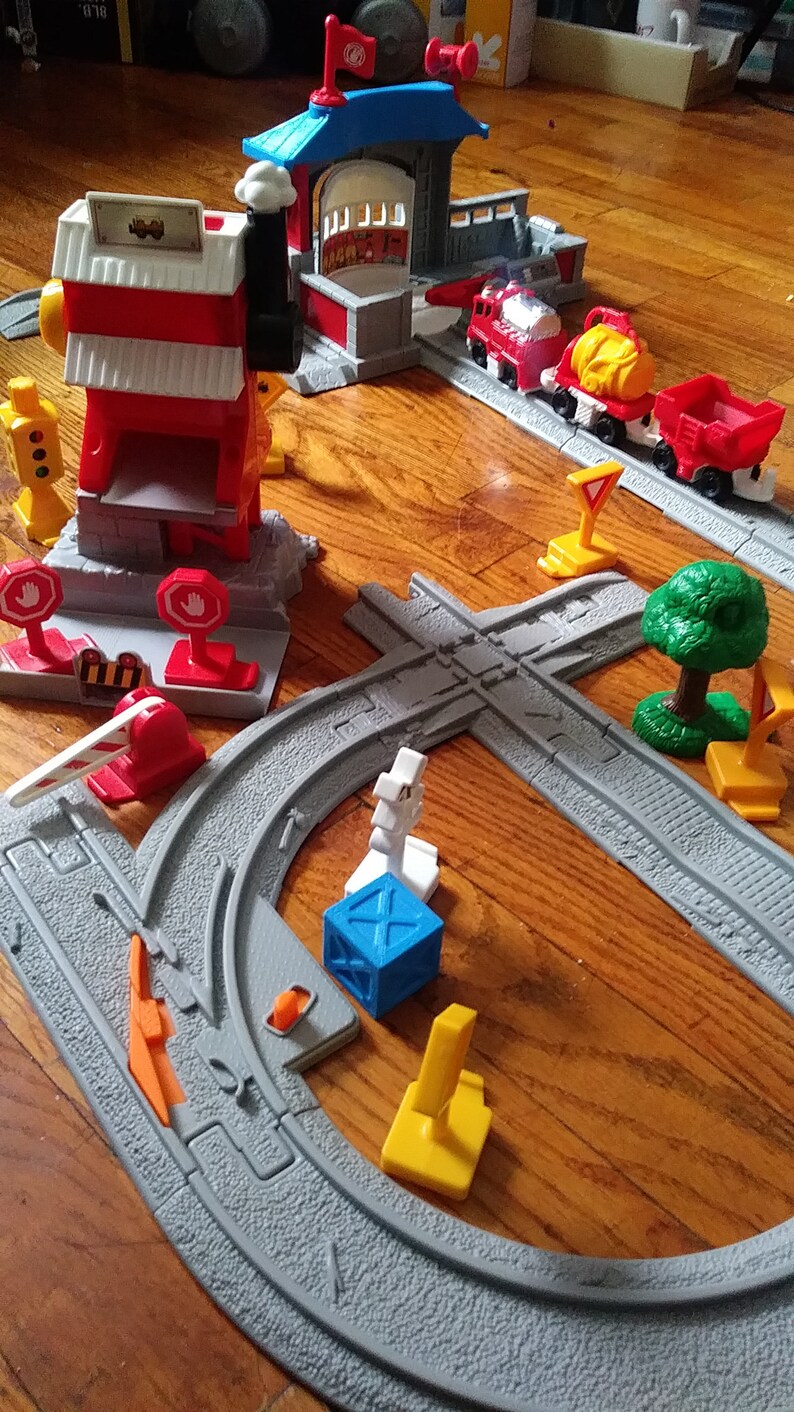 Fisher Price Geotrax Fast Response Fire Rescue Station Geotrax Etsy