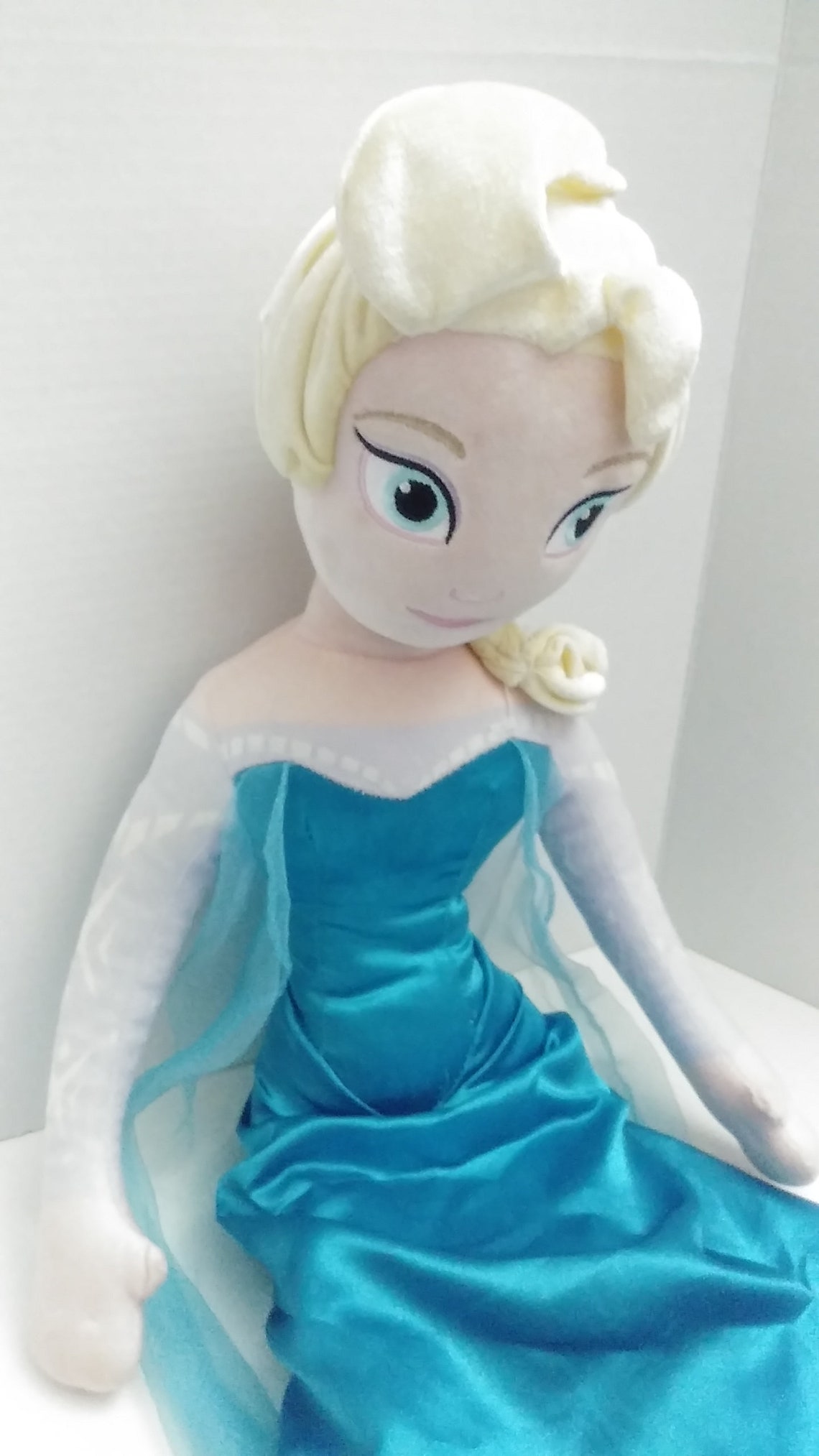 Disney Frozen Queen Elsa Plush Doll Large Stuffed Toy 28 Etsy