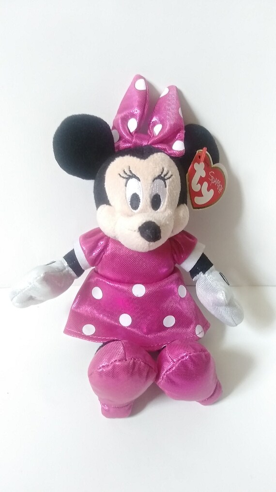 Ty Sparkles Minnie Mouse 7'' Plush 