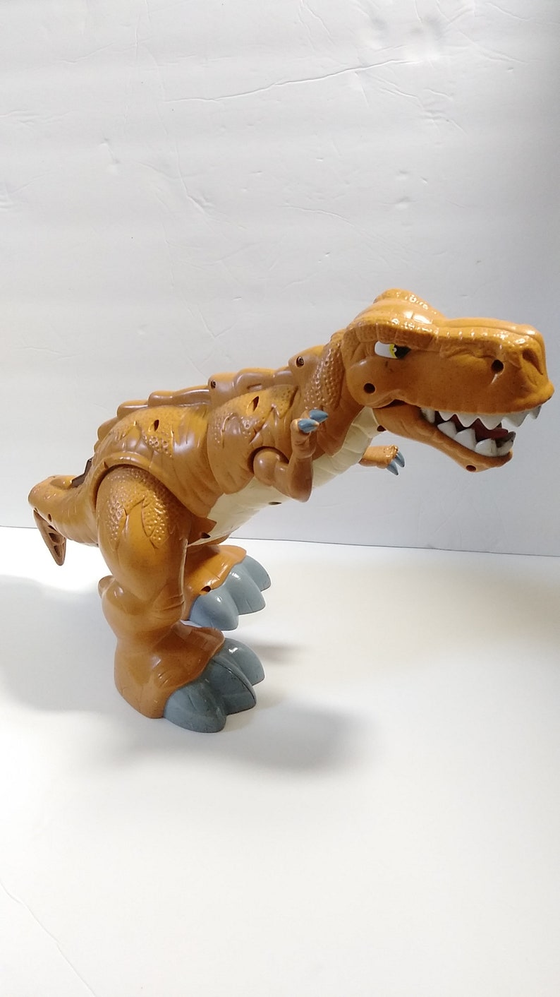 Fisher Price Mattel Large T Rex Dinosaur Motion Sounds Action Etsy
