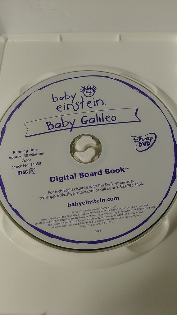 The Walt Disney Company Baby Einstein Dvd Baby Galileo Etsy Australia