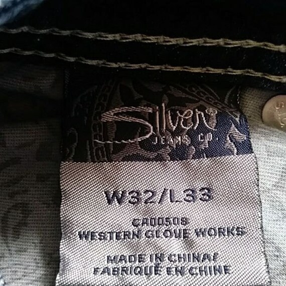 Silver Suki Flap 17 Jeans 32/33 - Etsy