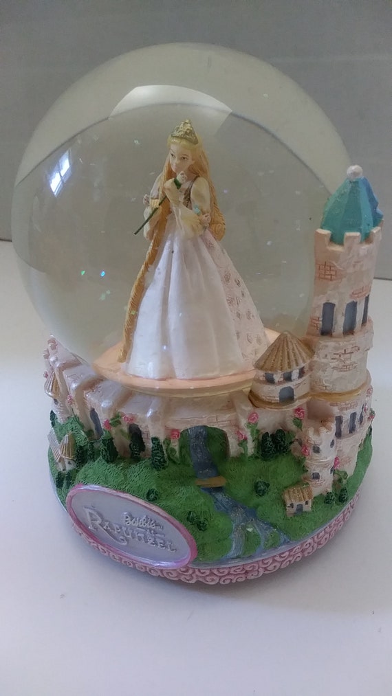 barbie rapunzel snow globe