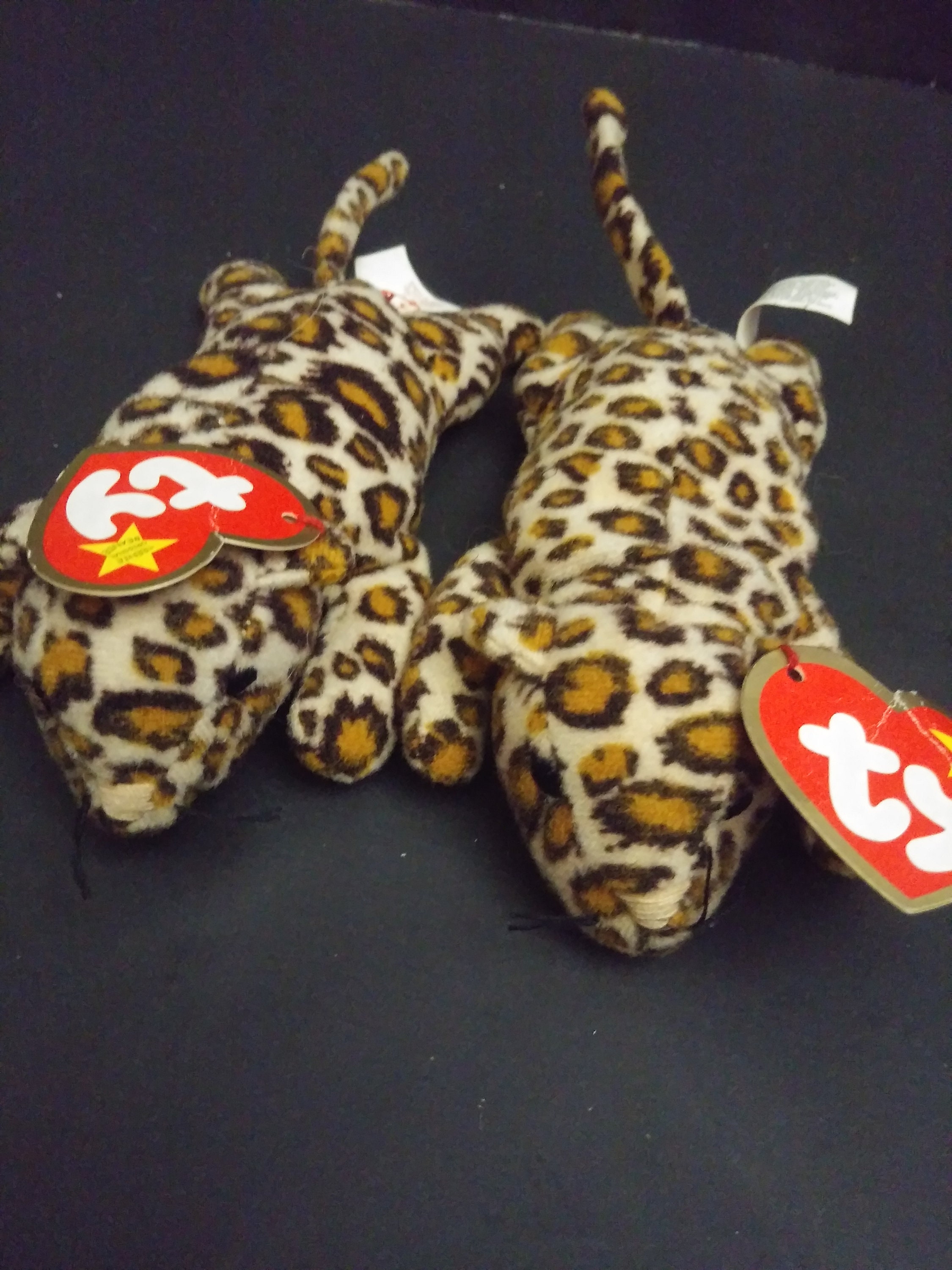 Teenie beanie babies freckles the leopard 1993 MC