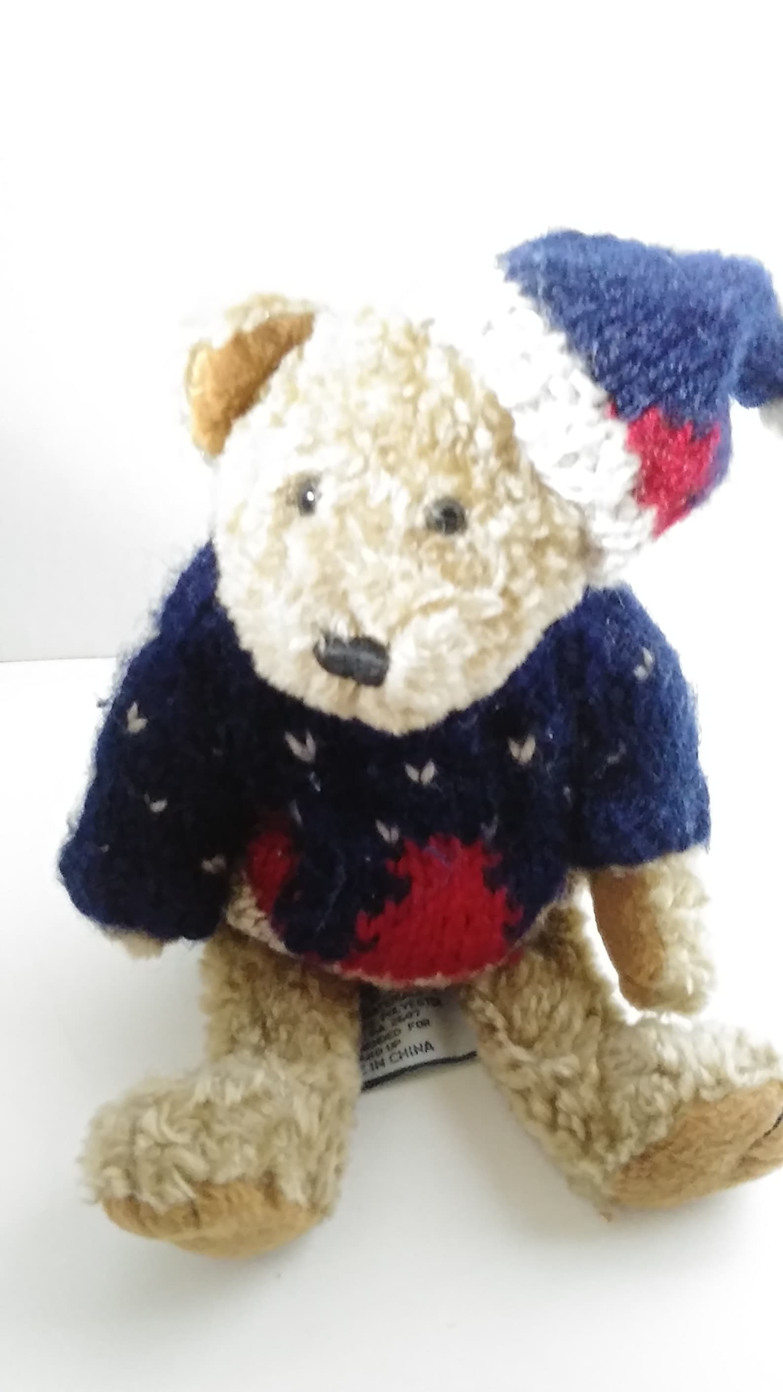 Chrisha Playful Plush Vtg. 80s Teddy Bear in Sweater 8 | Etsy