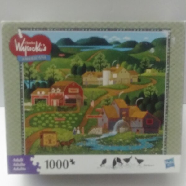 Charles Wysocki's American 1000 Piece Pre Owned " Burma Road "   Jigsaw Puzzle