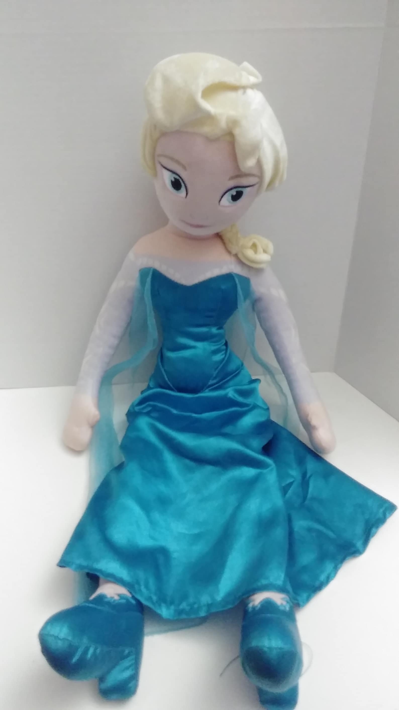 Disney Frozen Queen Elsa Plush Doll Large Stuffed Toy 28 Etsy