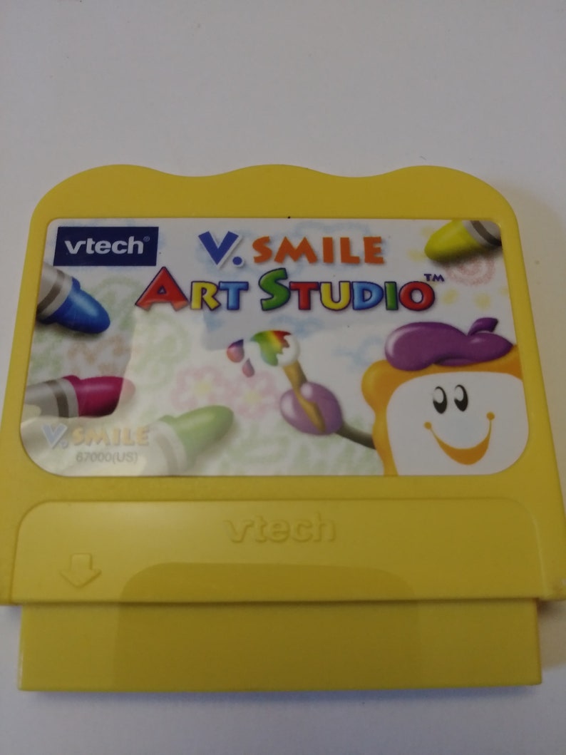 VTech V smile learning cartridge Art Studio fun Interactive Etsy