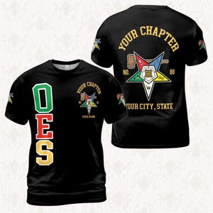 Masonic All-Over Print T-Shirt – Custom Lodge Name & Number | Freemason Square - Compass Tee
