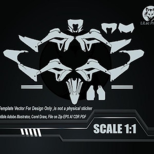 Può includere: Un modello vettoriale di design digitale grigio chiaro, con varie forme geometriche su sfondo grigio scuro. Il testo recita "SCALE 1:1" e "Lilac Project". Compatibile con Adobe Illustrator e Corel Draw. Solo per la progettazione.