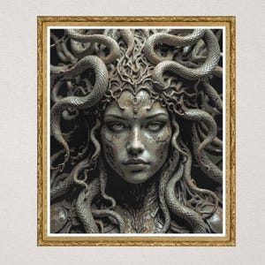 Gaze of the Gorgon – Medusa Cross Stitch Pattern