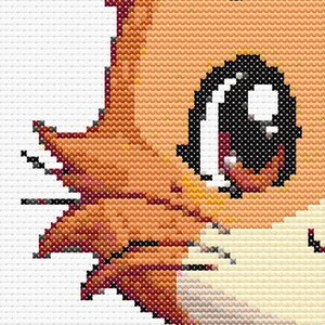 Cartoon Tiger Cat Cross Stitch Pattern PDF | Cute Ginger Tabby Embroidery Design | Funny Cat Stitch | Digital Animal Craft for Cat Lovers image 2