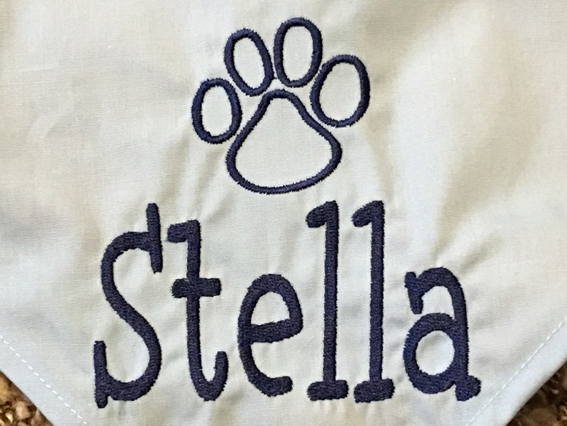 monogrammed dog bandana