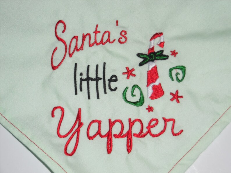 Santa/'s Little Yapper Bandana for Dogs--Great for Christmas