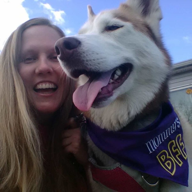 Mommy/'s BFF Embroidered Dog Bandana