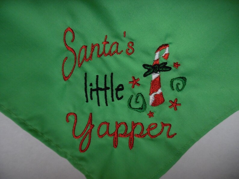 Santa/'s Little Yapper Bandana for Dogs--Great for Christmas
