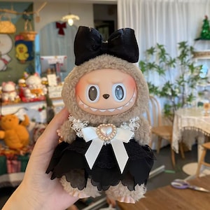 Labubu Puppen Kleidung, Kleid für Labubu, Puppen Outfit Anime Style, Labubu Accessoires, Geschenk für Labubu, Labubu Puppe, handgemachtes Labubu Stirnband