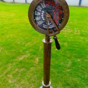 43&quot; Maritime brass  Ship Order Engine Working Telegraph. Engine Telegraph /Nautical Marine Telegraph Collectible Room & Office Décor home.