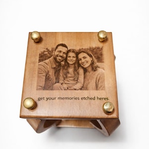 Personalised Wooden Sand Timer: 5-Minute Hourglass, Natural Wood, Montessori Timer