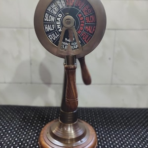 Working Brass Ship Telegraph: 14&quot; Nautical Maritime Decor