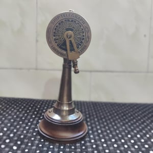 Vintage 6&quot; Maritime Brass Ship Telegraph – Nautical Engine Order Telegraph – Antique Marine Collectible – Office & Wall Décor Home decor